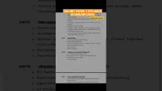 UGC NET PAPER-1 SYLLABUS IN ENGLISH 2023 #ugcnet #ugcnetpaper1  #ugcnetjrf #ugcnet2023paper1 #sorts