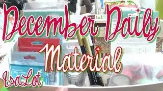 Vlog: Organizando el material para el december daily| Scrapbooking
