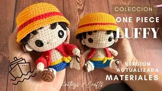 LUFFY AMIGURUMI Nueva versión a crochet - Materiales