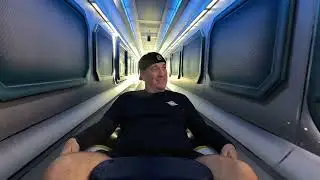 Riding AquaMouse on the new Disney Destiny