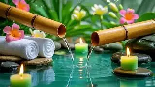 Calming Bamboo Water Fountain Atmosphere 🌿Meditation Music #meditation #meditationmusic #subscribe