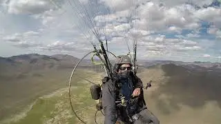 Denio Nevada paramotor flight