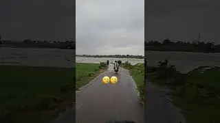 Agriculture fields drowned in flood 🥲 #rain #flood #telangana #monsoon2024 #rainyseason #village