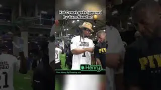 Kai Cenat gets ignored by Cam Newton #kaicenatstream #kaicenatshorts #twitchclips #shopwithhenry