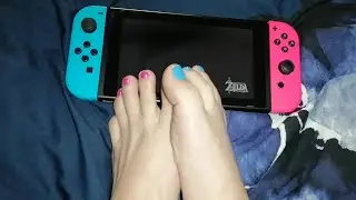 Feet ASMR | Hey! Listen! Playing The Legend of Zelda Breath of the Wild with my Feet