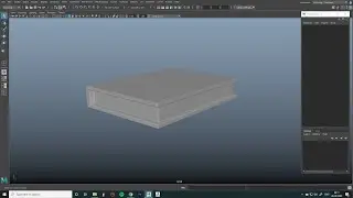 Modelling  a 3D book in  AutoDesk Maya - Tutorial for beginers. Part 1