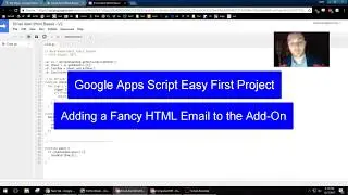 Google Apps Script Easy First Project - How to Add HTML Email Functionality