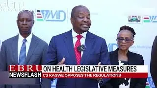 CS Mutahi Kagwe opposes merging human and veterinary medicine regulators. #ebrunews #news