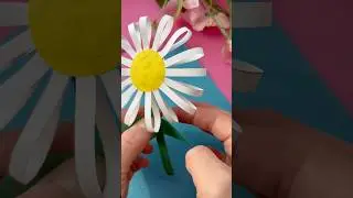 Цветы Из Бумаги На 8 Марта | Открытка маме #аппликация #поделки