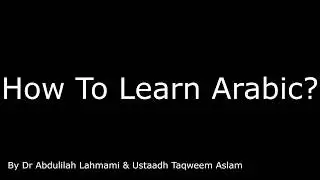 How To Learn Arabic?
