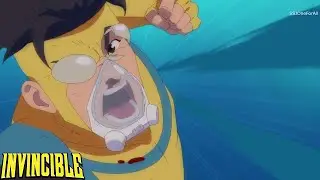Invincible vs Depth-Dweller | Invincible saves the Atlanteans - Invincible