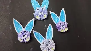 easy paper RABBIT making idea#crafthack #artpaper #craftideas #diyart #handmade #followandsubscribe
