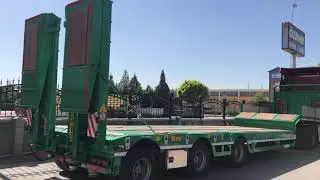 3 AXLE LOWLOADER SEMI TRAILER (SELF STEERING AXLE) - OZMEN DAMPER TRAILER