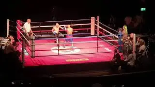 Semi pro boxing 1st round KO vacant title fight