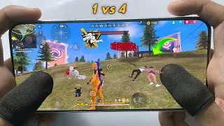 Solo vs squad ⚡FreeFire Handcam full gameplay 🎯 with Redmi turbo 4 pro 📲 #xiaomiredmiturbo4pro