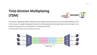 Time-Division Multiplexing (TDM) part 1