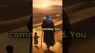 When Allah asked Prophet Ibrahim to sacrifice his son..!! #islam #abraham #story #viralshort