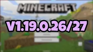 NEW MINECRAFT PE 1.19.0.26/27 BETA!!! Minecraft Bedrock Edition Update