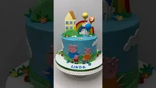 Peppa Pig Birthday Cake #ldwcakes #peppapig #peppapigcake #cake