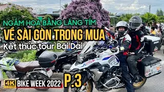 RỜI BÃI DÀI CHẠY VÀO SÀI GÒN TRONG MƯA GIÓ, GHÉ BÌNH THUẬN XEM HOA BẰNG LĂNG TÍM | PHẦN 3 - Hết