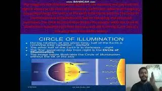 Motions of the Earth - Rotation, Circle of Illumination & Axis