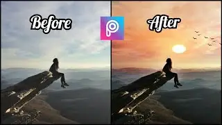 How to Add Sunset in PicsArt tutorial | Editing in PicsArt 2020