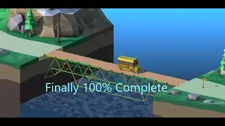Poly Bridge 2 100% 17m 1s 40ms Pine Mountains Challenges