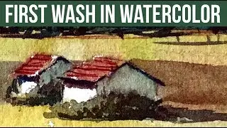 First Wash in Watercolor | Painting Demo & Tutorial
