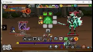 Ninja saga (REBORN) - solo lvl 60 Edmond garden Boss