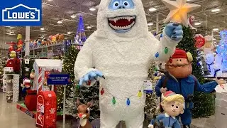 LOWE'S CHRISTMAS DECORATIONS CHRISTMAS TREES ORNAMENTS SHOP WITH ME SHOPPING STORE WALK THROUGH