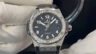 Часы наручные женские Hublot One Click Steel Diamonds 465.SX.1170.RX.1204