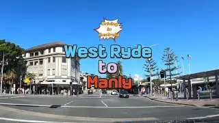 Driving in Australia: From West Ryde to Manly, NSW | 4K