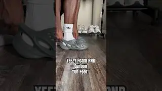 YEEZY FOAM RUNNER &ldquo;CARBON&rdquo; ON FEET LOOK! 👀 #shorts #yeezy #adidas #foamrunner #sneaker