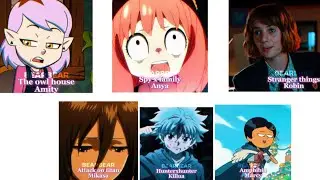 1k special | my favorite characters in different shows edit // FLASH WARNING ⚠️