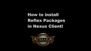 Nexus Achaea - How to install reflex packages