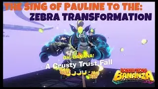 Donkey Kong Bananza - Pauline sings and DK obeys getting  the Zebra Transformation