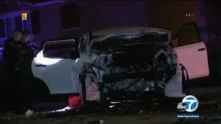 Wrong-way crash in Fontana leaves innocent driver dead, DUI suspect critically injured | ABC7