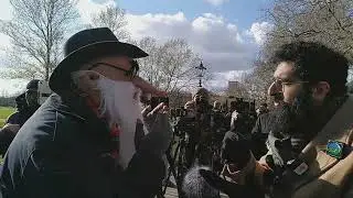 Mr Big Nose vs Smile To Jannah Where The Houris Are - How Can Islam Be Verified? - Speakers Corner