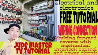 Limiting forward reverse w/ mechanical interlock wiring connection AUTOCAD/Jude master TV tutorial