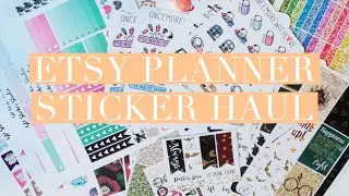 Etsy Sticker Haul! // ScribblePrintsCo, Pretty Sheepy, OnceMoreWithLove, & More!