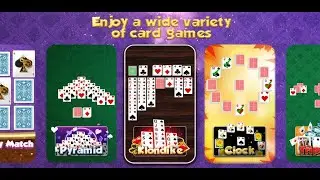 Classic Card Games Collection - Solitaire, Klondike, Freecell, Pyramid, Tripeaks and More