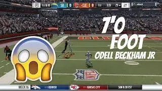 7'0 TALL ODELL BECKHAM IN MADDEN 17!!