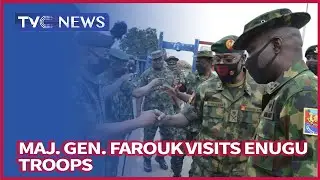 COAS , Major General Faruk Yahaya Visits Troops In Enugu, Urges Them To Be Proactive, Discipline