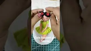 Cute fondant girl tutorial