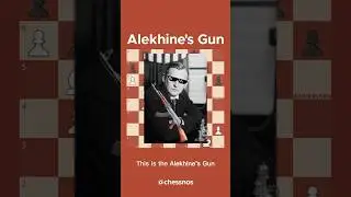♟️Alekhine&rsquo;s Gun!🔫🔥 #chess #chesstactics #chessmemes