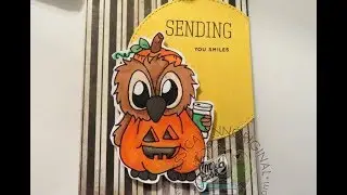 Tutorial: Coffee Lovers Blog Hop Fall 2018 Happy Halloween Brentwood Owl