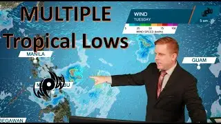 Multiple Tropical Lows in the Philippine Sea, West Pac Weather Update