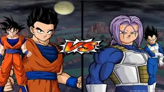 Gohan & Goku vs Trunks & Vegeta | Strongest bloodline decided | dbzbt4 #dbzbt4mods #dbzbt4