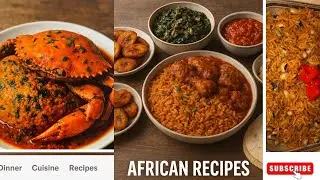 Silent Live Stream | African Recipes Showing in the Screen.#africanrecipes#silentstreaming#