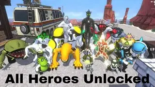 Ben10 Hero Time gameplay All Heroes is unlocked